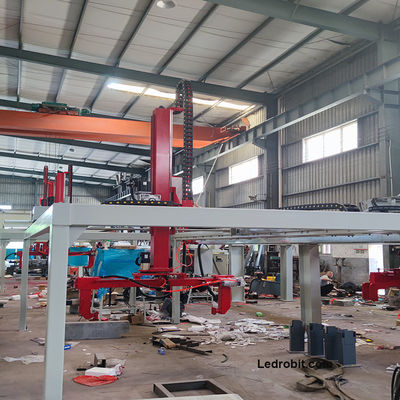 Industri 300 sampai 3000kg Cnc Loading dan Unloading Clamp Gripper Sistem Palletizing Otomatis