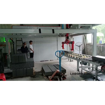 Robot Pelletizing otomatis loading dan unloading sistem otomatis Clamp Unloader dengan Frame