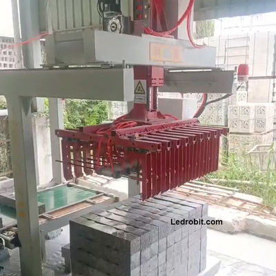 PLC dikendalikan Industri Robotic Case Palletizer Palletizing Automation Untuk Pabrik