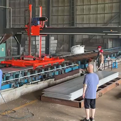Peraturan Mesin Palletizer Otomatis Lantai dipasang Peralatan Palletizing Slate