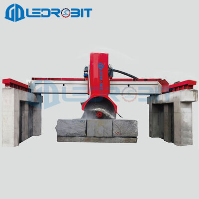 Menghilangkan pemotongan blok Vibration Bridge Gantry Saws dengan solusi output datar tinggi